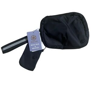 Gaiam Black Waist Pack and Wristlet